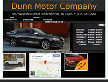 Tablet Screenshot of dunnmotorco.com